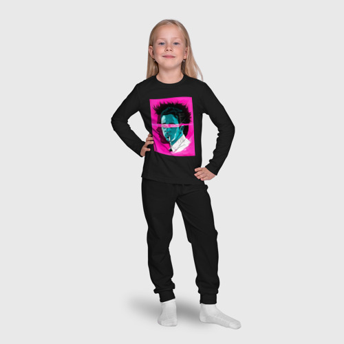 Детская пижама с лонгсливом хлопок Fight club pink poster , цвет черный - фото 7