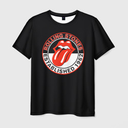 Мужская футболка 3D Rolling Stones Established 1962 group