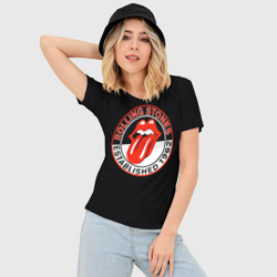 Женская футболка 3D Slim Rolling Stones Established 1962 group - фото 2