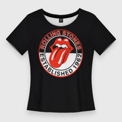 Женская футболка 3D Slim Rolling Stones Established 1962 group