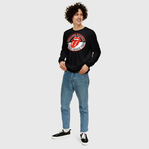 Мужской свитшот 3D Rolling Stones Established 1962 group, цвет черный - фото 5