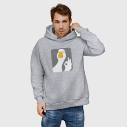 Мужское худи Oversize хлопок Гусь-нормусь - фото 2