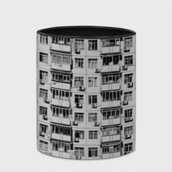 Кружка с полной запечаткой Панелька в черно-белых тонах - фото 2