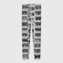 Леггинсы 3D Панелька в черно-белых тонах