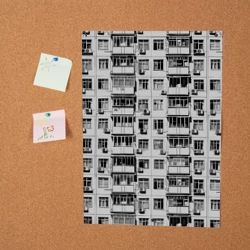 Постер Панелька в черно-белых тонах - фото 2