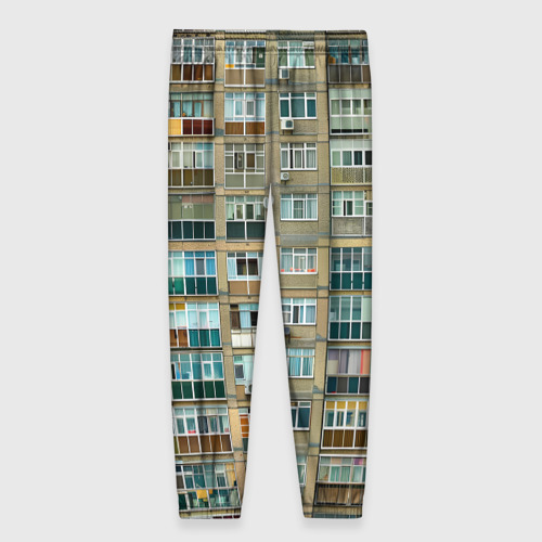 Женские брюки 3D Панельный дом, цвет 3D печать - фото 2