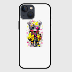 Чехол для iPhone 13 mini Медвежонок аниме в стиле pop art