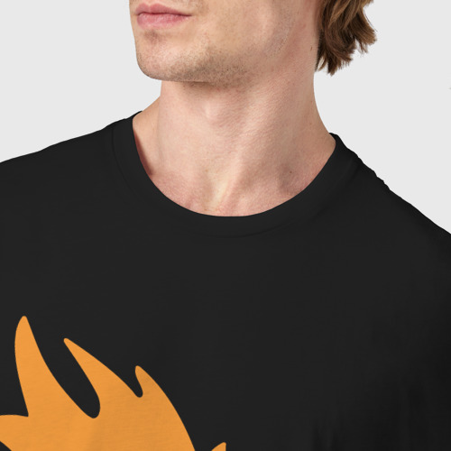 Мужская футболка хлопок Game on basketball, цвет черный - фото 6