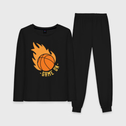 Женская пижама с лонгсливом хлопок Game on basketball
