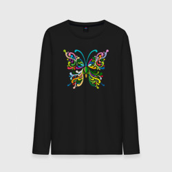 Мужской лонгслив хлопок Color butterfly