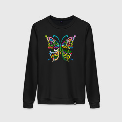 Женский свитшот хлопок Color butterfly