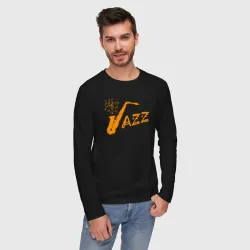 Мужской лонгслив хлопок Jazz sax - фото 2