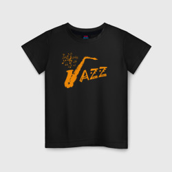 Детская футболка хлопок Jazz sax