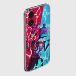 Чехол для iPhone 16 силиконовый с защитой камеры Вокс и Аластор Отель Хазбин - фото 2