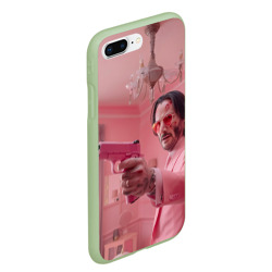 Чехол для iPhone 7Plus/8 Plus матовый Джон Уик в розовом костюме - фото 2
