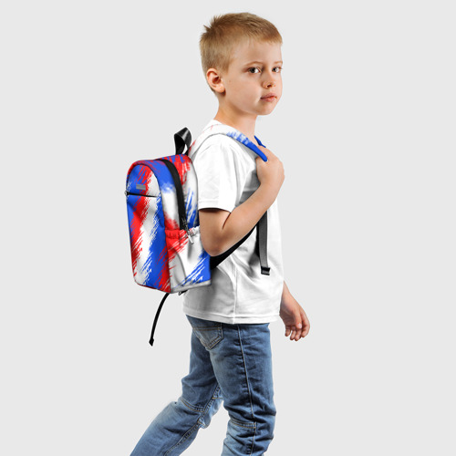 Детский рюкзак 3D Триколор штрихи красок - фото 2