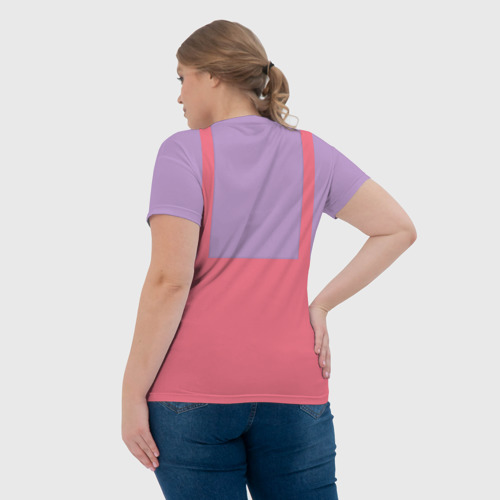 Женская футболка 3D с принтом Костюм Джекса удивительный цифровой цирк, вид сзади #2