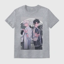 Мужская футболка хлопок Гуан Лу Сяоши 