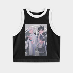 Женская укороченная майка-топ хлопок Гуан Лу Сяоши