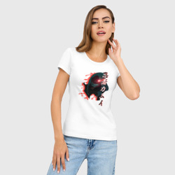 Женская футболка хлопок Slim Ниндзя Камуи - фото 2