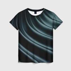 Женская футболка 3D Темная волна