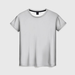 Женская футболка 3D Однотонный  облачный светло-серый цвет