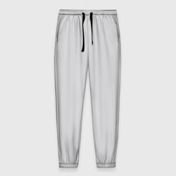 Мужские брюки 3D Однотонный  облачный светло-серый пантон 13-4108