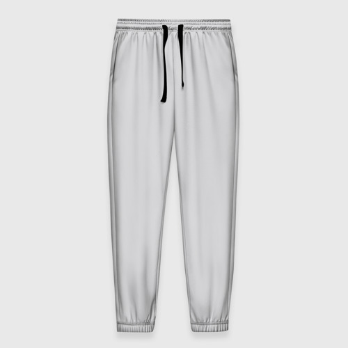 Мужские брюки 3D Однотонный  облачный светло-серый цвет, цвет 3D печать