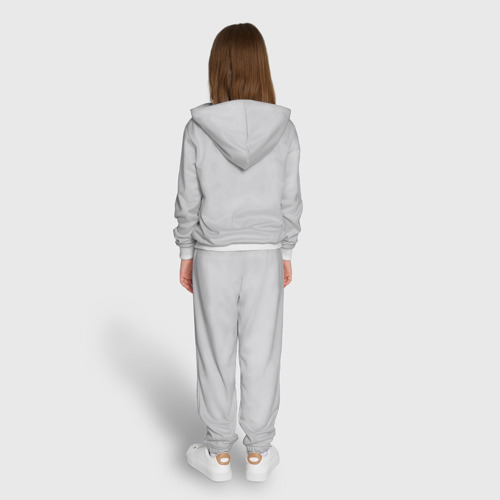 Детский костюм 3D Однотонный  облачный светло-серый цвет, цвет белый - фото 6