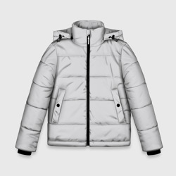 Зимняя куртка для мальчиков 3D Однотонный  облачный светло-серый цвет