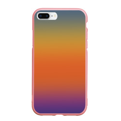 Чехол для iPhone 7Plus/8 Plus матовый Градиент цвета заката