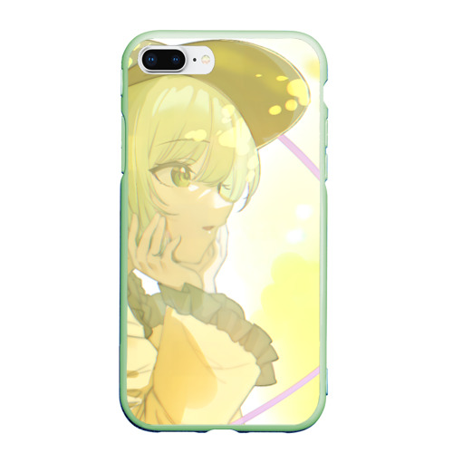 Чехол для iPhone 7Plus/8 Plus матовый Touhou Project Койши Комейдзи cute, цвет салатовый