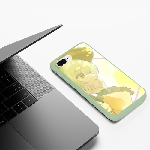 Чехол для iPhone 7Plus/8 Plus матовый Touhou Project Койши Комейдзи cute, цвет салатовый - фото 5