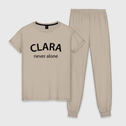 Женская пижама хлопок Clara never alone - motto