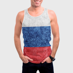Мужская майка 3D Флаг России разноцветный - фото 2