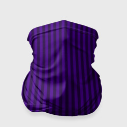 Бандана-труба 3D Яркий фиолетовый в полоску