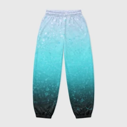 Женские джоггеры оверсайз 3D Градиент голубой абстракция