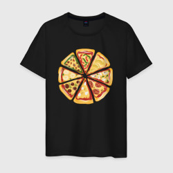 Пицца ассорти – Мужская футболка хлопок с принтом купить со скидкой в -20%