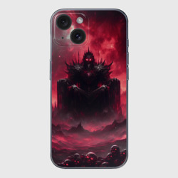 Чехол для iPhone 15 силиконовый с защитой камеры Бог крови Кхорн нейросеть