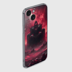 Чехол для iPhone 15 силиконовый с защитой камеры Бог крови Кхорн нейросеть - фото 2