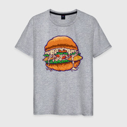 Классный бургер – Мужская футболка хлопок с принтом купить со скидкой в -20%