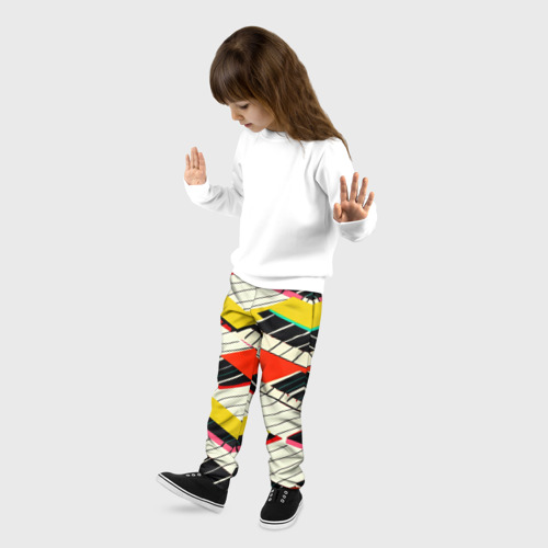 Детские брюки 3D Пианинка, цвет 3D печать - фото 3