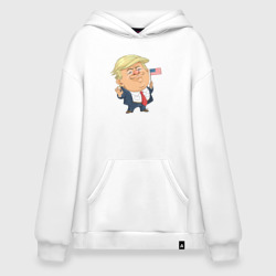 Худи SuperOversize хлопок Трамп патриот