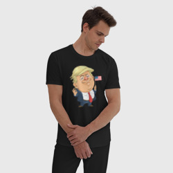Мужская пижама хлопок Трамп патриот - фото 2