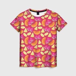 Berries and fruits – Женская футболка 3D с принтом купить со скидкой в -26%
