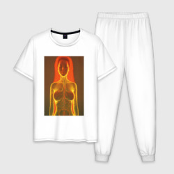 Мужская пижама хлопок Рентген женщины