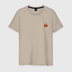 Мужская футболка хлопок Значок тыквы 