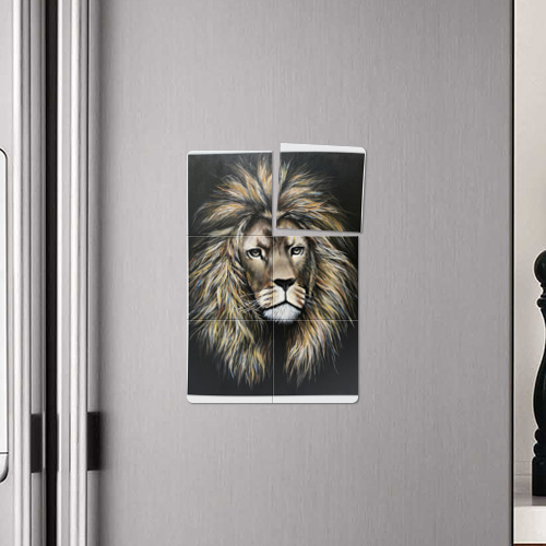 Магнитный плакат 2Х3 Лев, которому уже все с этим миром абсолютно понятно - фото 4