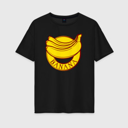 Женская футболка хлопок Oversize Бананчики