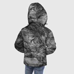Куртка с принтом Текстура древесины для любого человека, вид сзади №2. Цвет основы: черный